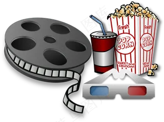 电影, 爆米花, 可乐, 乐趣, 娱乐,