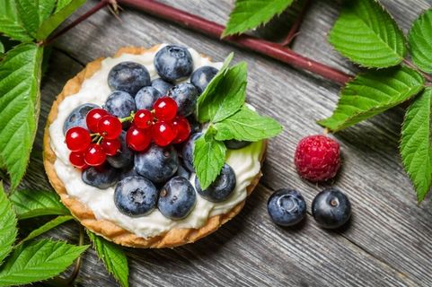 蓝霉浆果覆盆子拼盘