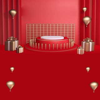 立体C4D场景电商首页主图直通车促销banner海报背景PSD素材