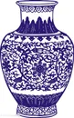 花卉瓷器花瓶国粹青花瓷中国风图片