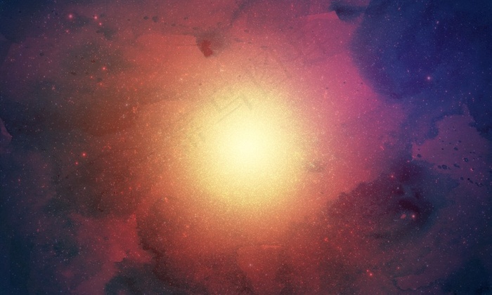 蓝色神秘银河系星云背景高清图