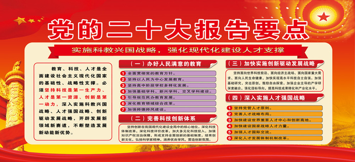 7实施科教兴国战略，强化现代化建设人才支撑psd模版下载
