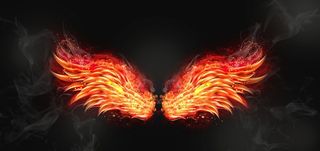 天使火烈装饰背景墙