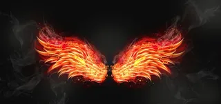 天使火烈装饰背景墙