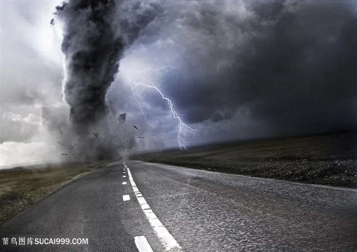 灾难龙卷风高清风景图片