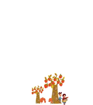 果树 矢量树 手绘果树 树叶 矢量家人