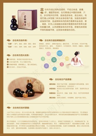 古壮传方露酒宣传单
