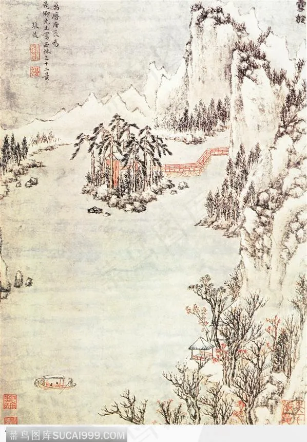 雪岭图