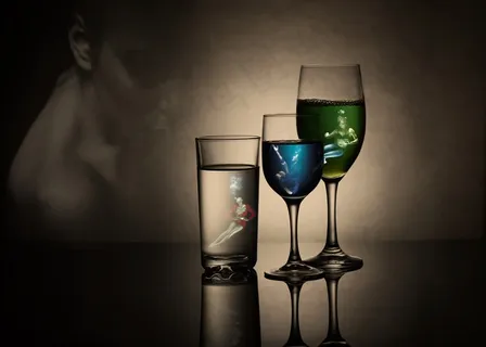 鸡尾酒广告摄影图片