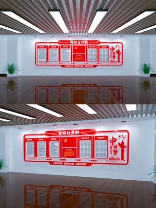 党务政务公开党的权利义务宣传栏党建文化墙