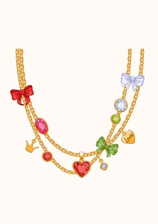 珠宝项链黄金宝石