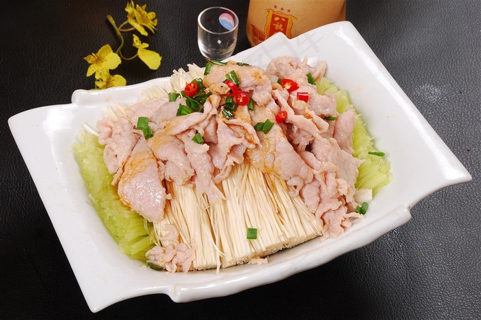 三脆清爽肉美食素材中华美食