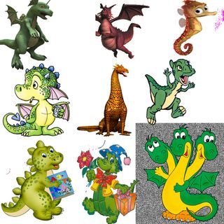 综合卡通可爱恐龙装饰