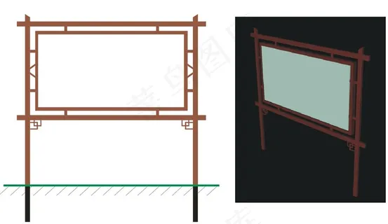 宣传栏造型1 宣传栏造型1
