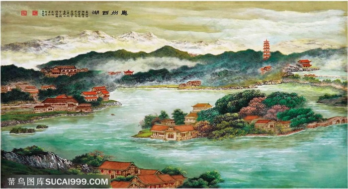 惠州西湖80cm×110cm