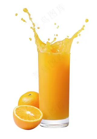 鲜榨橙汁图片（免抠图）