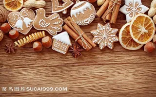 圣诞节精美装饰元素饼干素材