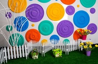 儿童照相拼接背景