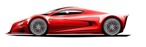 法拉利汽车 PNG免抠(1600x515)