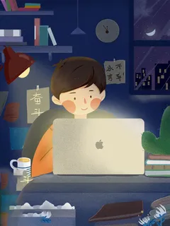 高考插画海报高考加油插画