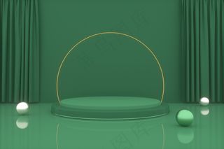 C4D电商场景模型渲染背景