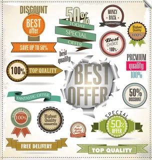 免抠超市标签标贴