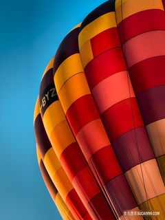 热气球局部特写