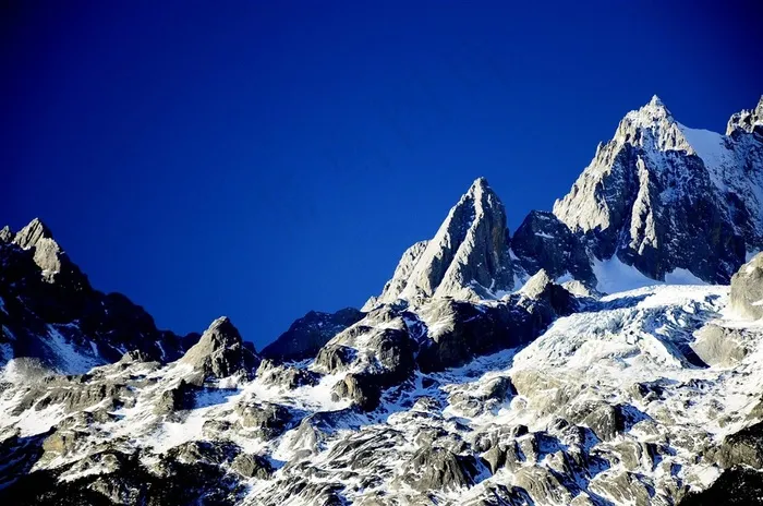 云南玉龙雪山风景摄影图