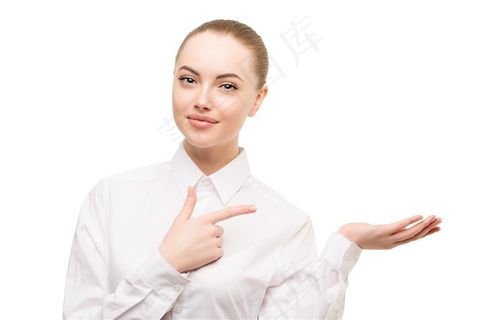 商务人士展示广告产品手势高清图片职场人物