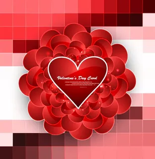 2.14情人节红心玫瑰背景