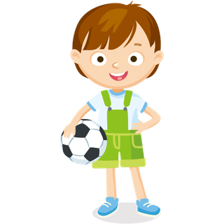 足球卡通女孩