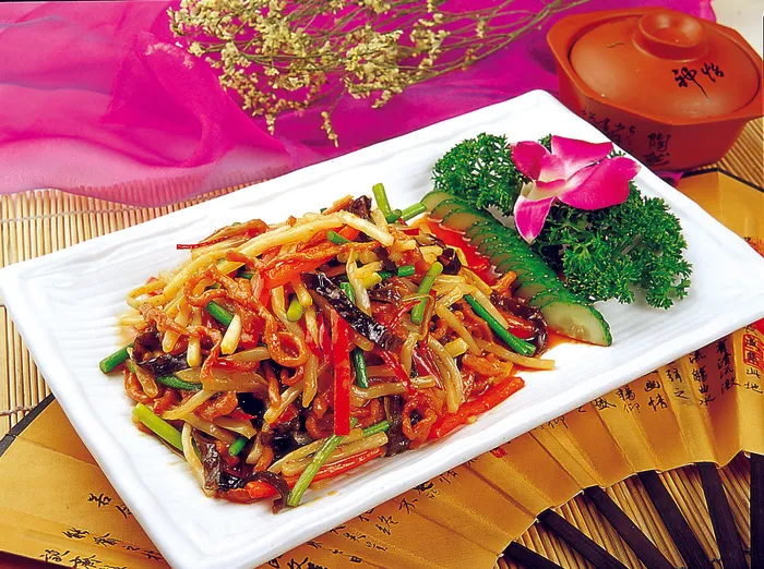 CXC03183木耳冬笋炒肉丝