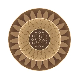 复古中式国潮风敦煌花纹装饰图案花卉藻井肌理圆形边框素材