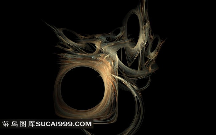 分形艺术线条壁纸设计