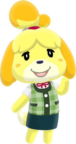 小狗卡通动森简笔素材