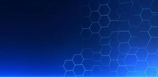 蓝色科技六边形几何形背景