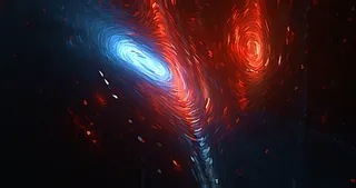 梵高星空质感的太空宇宙底纹背景