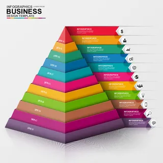 ppt素材3d数据图表模板可视化图形统计标签矢量图标模型ai源文件