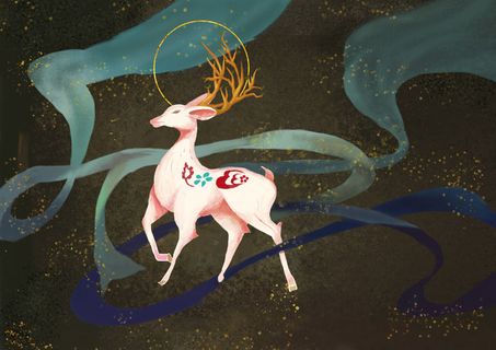 敦煌系列国潮插画