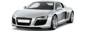 白色奥迪R8 PNG图片免抠