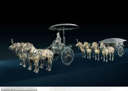 秦始皇陵铜车马图片