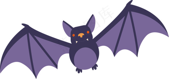 万圣节节日元素蝙蝠