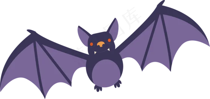 万圣节节日元素蝙蝠
