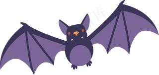 万圣节节日元素蝙蝠