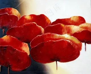 水墨水彩花瓣艺术挂画