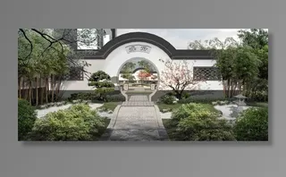 中式门头景观效果