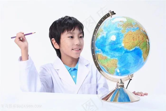 亚洲孩子看地球