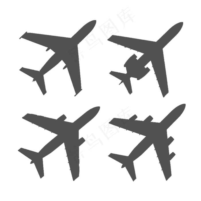 景观设计园林规划飞机标识航空图标