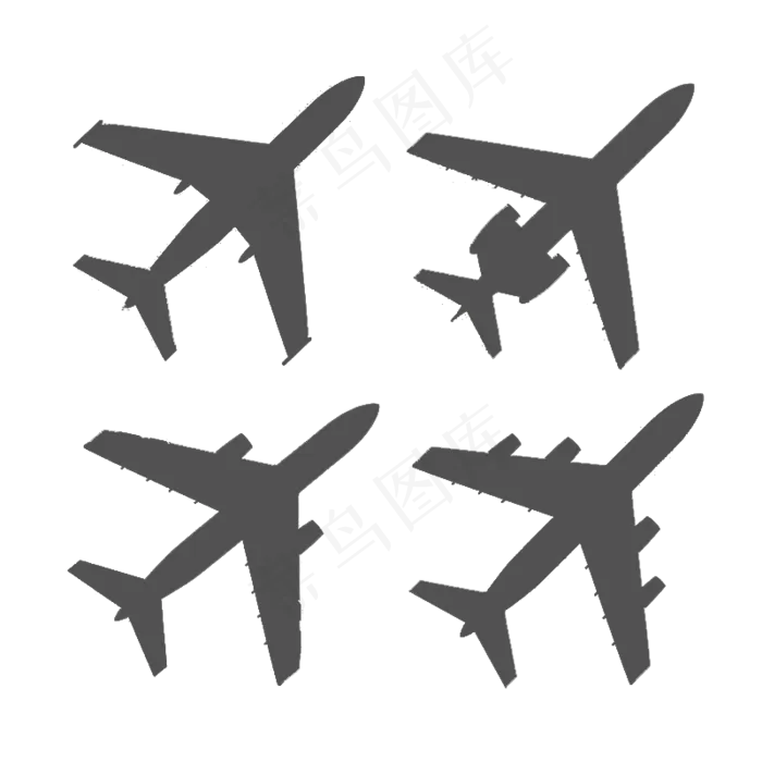 景观设计园林规划飞机标识航空图标