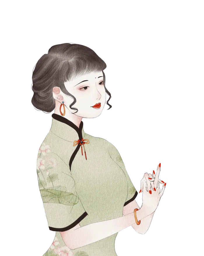 传统旗袍美女 (13)